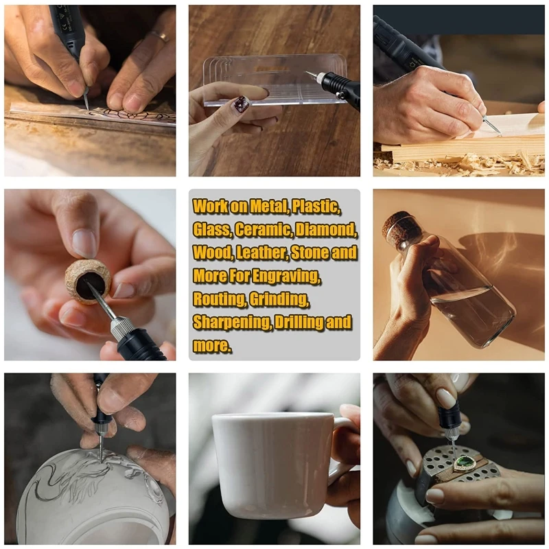 USB Charging Speed Control Mini Electric Grinding Pen Set Micro Electric Drill Grinding Pen Engraving Polishing Machine T8DE
USB Charging Speed Control Mini Electric Grinding Pen Set Micro Electric Drill Grinding Pen Engraving Polishing Machine T8DE