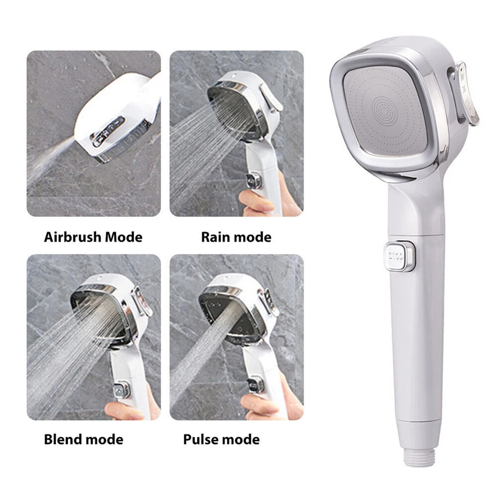 1 Pcs ABS Shower Head Showerhead 4 Modes Built-in Filter High Pressure Shower Head Sprayer Nozzle Water Saving
1 Pcs ABS Shower Head Showerhead 4 Modes Built-in Filter High Pressure Shower Head Sprayer Nozzle Water Saving
