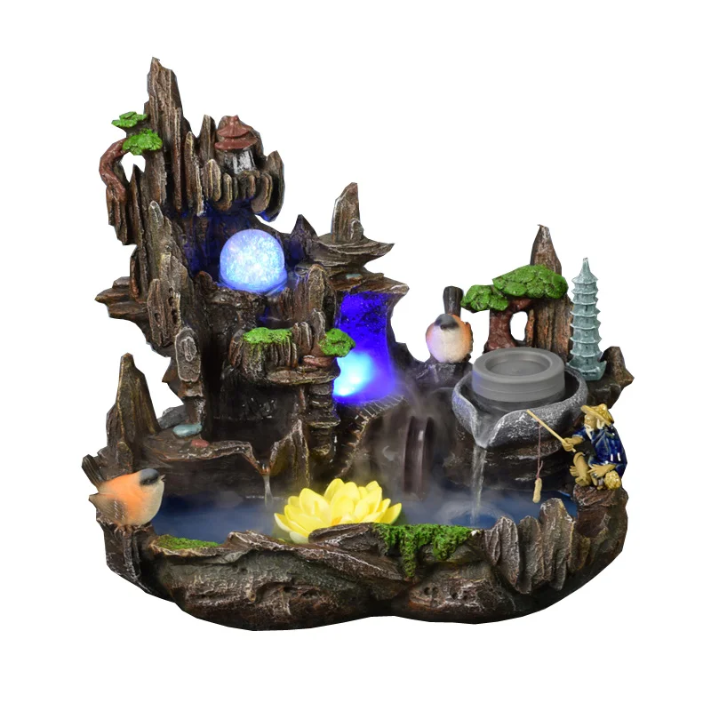 Fengshui Wheel Artificial Mountain And Fountain Fish Tank Lucky Living Room Office Front Desk Lucky Decoration
Fengshui Wheel Artificial Mountain And Fountain Fish Tank Lucky Living Room Office Front Desk Lucky Decoration