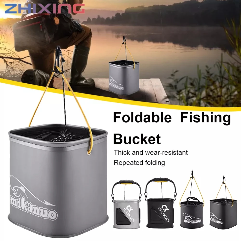 ZHIXING Outdoor Fishing Bucket Foldable EVA Bucket Water Storage Bag Waterproof Water Bag Fishing Articles Buckets Tackle Tools
ZHIXING Outdoor Fishing Bucket Foldable EVA Bucket Water Storage Bag Waterproof Water Bag Fishing Articles Buckets Tackle Tools