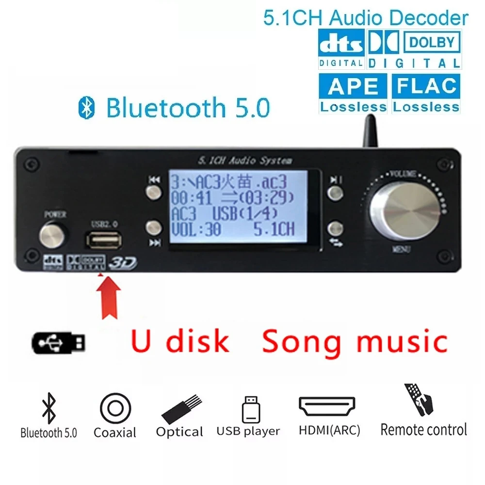 4K*2K HDMI-Compatible Extractor Converter Bluetooth DAC Digital SPDIF DTS 5.1 Audio Decoder ARC Audio Converter Gear DAC For AMP
4K*2K HDMI-Compatible Extractor Converter Bluetooth DAC Digital SPDIF DTS 5.1 Audio Decoder ARC Audio Converter Gear DAC For AMP