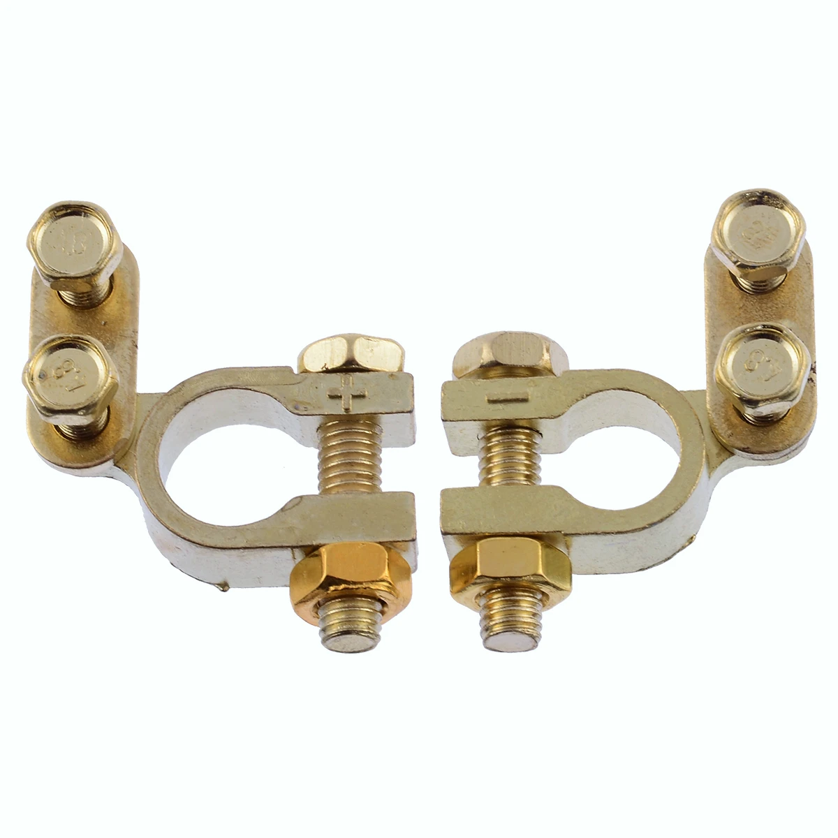 2pcs Small Size 5mm Positive 34mm Negative Car Battery Terminal Gold Plated Universal Auto Metal Battery Terminals
2pcs Small Size 5mm Positive 34mm Negative Car Battery Terminal Gold Plated Universal Auto Metal Battery Terminals