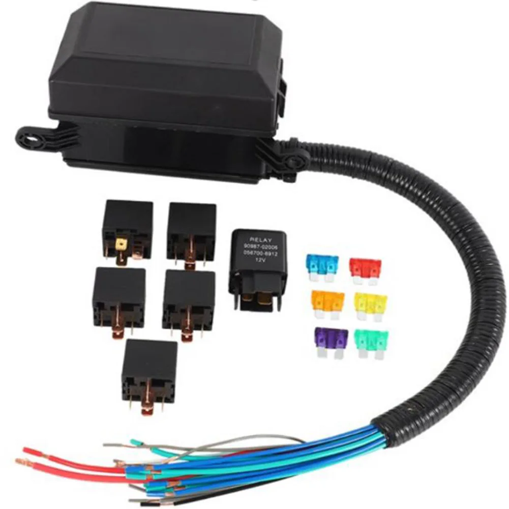 Blade Fuses Fuse Box Blade Fuse Block For Car Holder Relay Safe Storage Slot Terminals Wired With Spade 6/12-Way
Blade Fuses Fuse Box Blade Fuse Block For Car Holder Relay Safe Storage Slot Terminals Wired With Spade 6/12-Way