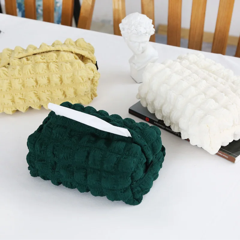 Ins Tissue Box Pumping Paper Box Fabric Tissue Set Bubble Grid Storage Tissue Bag
Ins Tissue Box Pumping Paper Box Fabric Tissue Set Bubble Grid Storage Tissue Bag