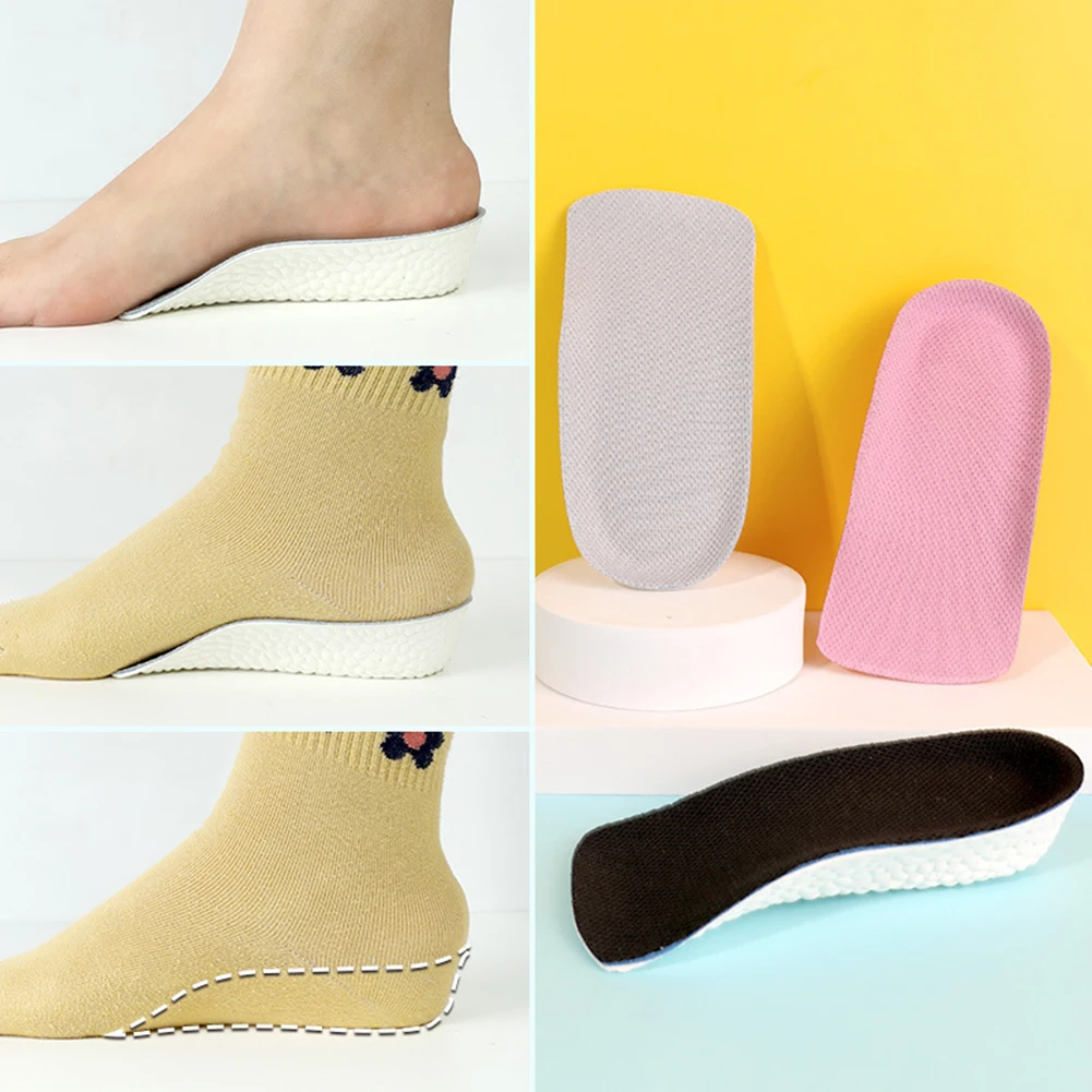 1Pair Breathable Shoe Insoles Half Insole Heighten Heel Insert Sports Shoes Pad Cushion Unisex 1.5-3.5cm Height Increase Insoles
1Pair Breathable Shoe Insoles Half Insole Heighten Heel Insert Sports Shoes Pad Cushion Unisex 1.5-3.5cm Height Increase Insoles