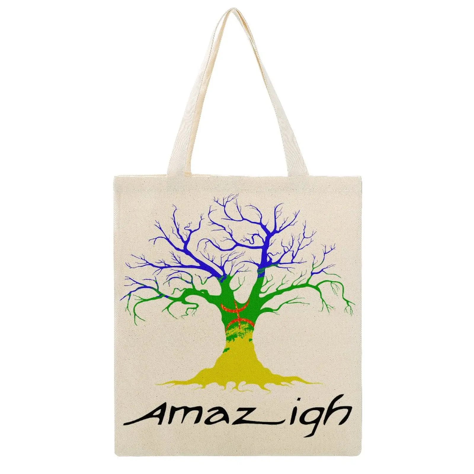 Amazigh Tree Flag Canvas Bag Funny Novelty Canvas Tote Bag Double Knapsack Vintage Casual Graphic Totes
Amazigh Tree Flag Canvas Bag Funny Novelty Canvas Tote Bag Double Knapsack Vintage Casual Graphic Totes