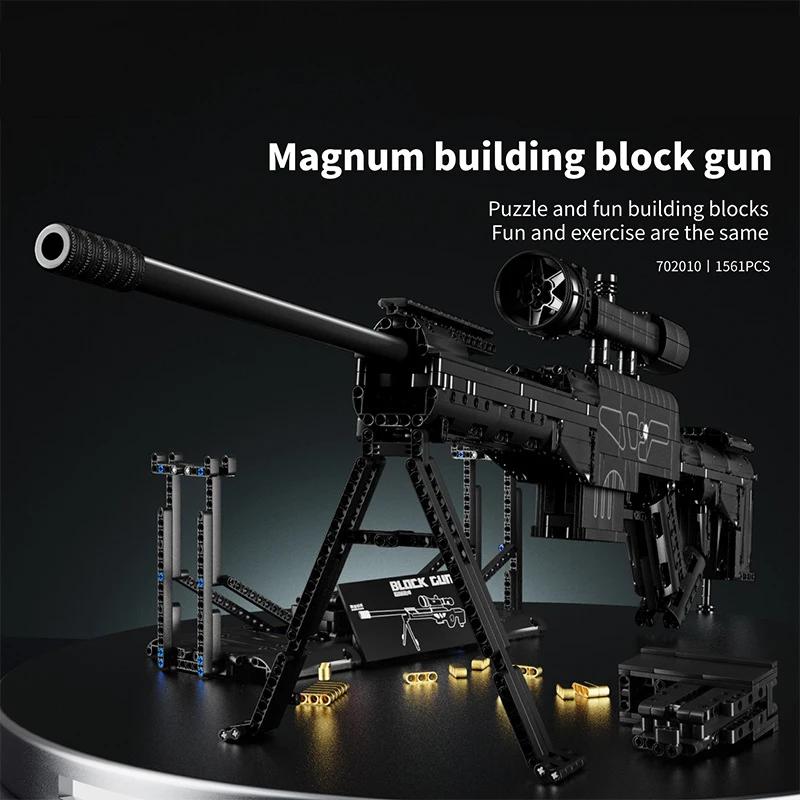 1:1 LR4 awp sniper rifle toy gun black plastic weapon building blocks model technic can shooting Outdoor assembling Toys Gifts
1:1 LR4 awp sniper rifle toy gun black plastic weapon building blocks model technic can shooting Outdoor assembling Toys Gifts