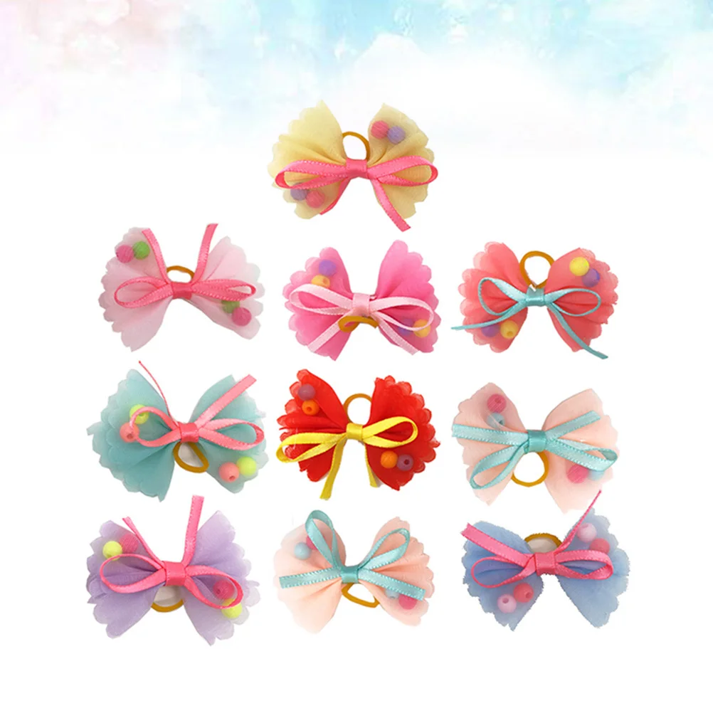 10pcs Pet Hair Bands Lovely Bowknot Bowknot Beades Decor for Pets Cats Dogs (Mixed Color)
10pcs Pet Hair Bands Lovely Bowknot Bowknot Beades Decor for Pets Cats Dogs (Mixed Color)