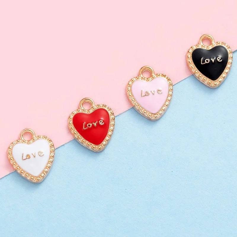 20/30pcs Diy Love Heart Drip Oil Alloy Jewelry Accessories Mobile Phone Jewelry Bracelet Keychain Earrings Pendant Accessories
20/30pcs Diy Love Heart Drip Oil Alloy Jewelry Accessories Mobile Phone Jewelry Bracelet Keychain Earrings Pendant Accessories