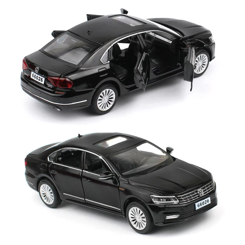 

2019 NEW 1:32 Alloy Black Car High Simulation Deicast Metal Model 6 Open the Door Toy Pull Back Vehicles Musical Flashing V031
