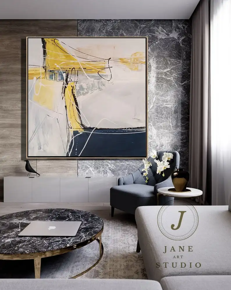 Acrylic Painting Original Abstract Painting Abstract Canvas Wall Art Large Original Contemporary Painting Minimalist Art Yellow
Acrylic Painting Original Abstract Painting Abstract Canvas Wall Art Large Original Contemporary Painting Minimalist Art Yellow
