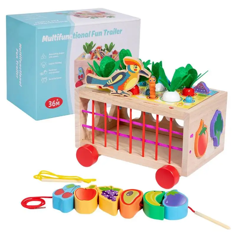 Wooden Matching Toys Children IQ Box Shape Cognition Pull Radish Toys Children Early Educational Toys Handmade Montessori Toys
Wooden Matching Toys Children IQ Box Shape Cognition Pull Radish Toys Children Early Educational Toys Handmade Montessori Toys