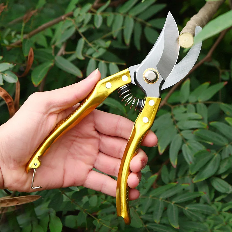 

ZK30 Plant Trim Horticulture Hand Pruner Cut Secateur Shrub Garden Scissor Tool Anvil Branch Shear Orchard Pruning Shear
