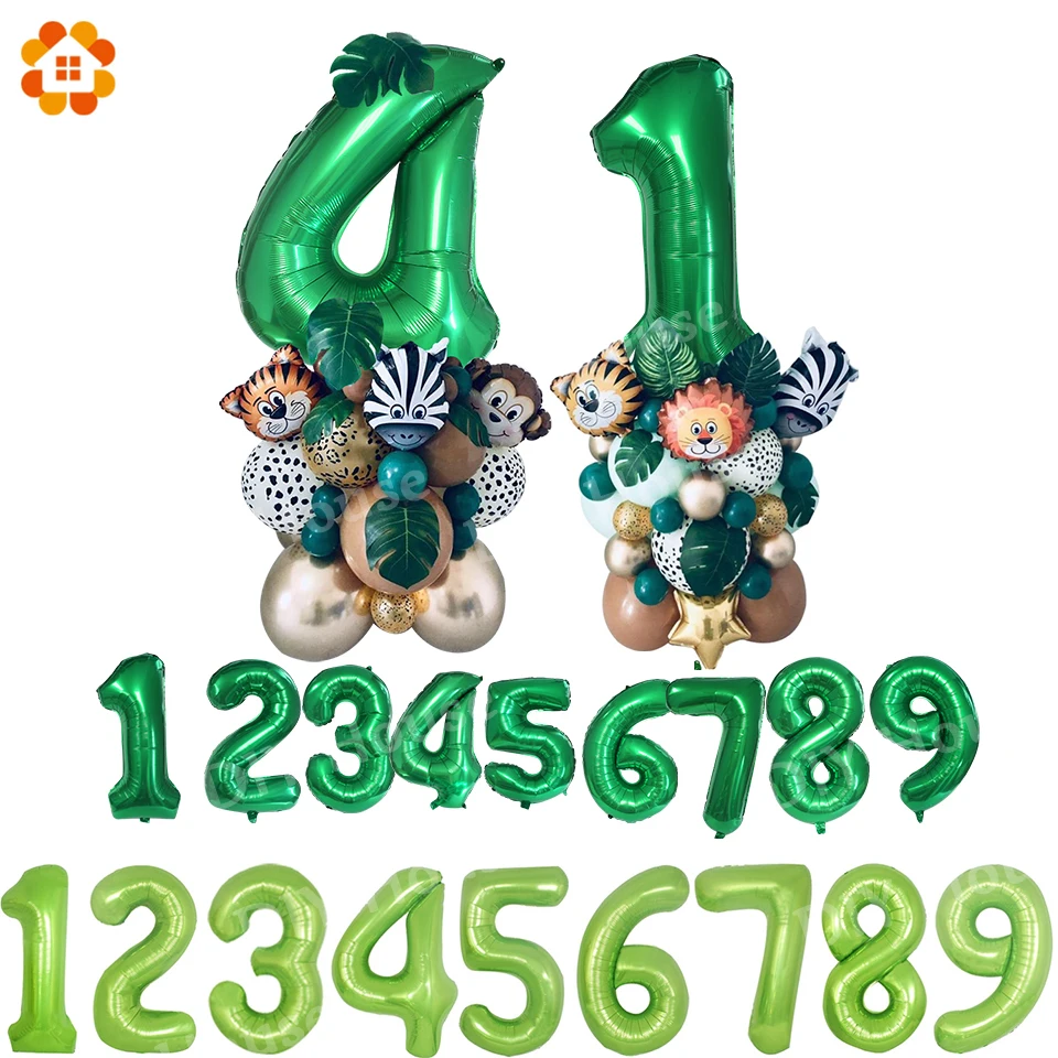 New 32/40 Inch Green Digital Foil Balloons Jungle Party Animal Balloon Kids Birthday Safari Party Forest Party Decoration
New 32/40 Inch Green Digital Foil Balloons Jungle Party Animal Balloon Kids Birthday Safari Party Forest Party Decoration