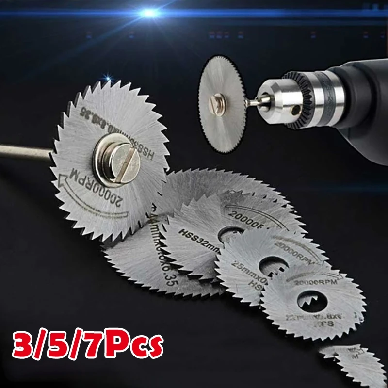 7/5/3PCS Set of Mini High Speed Steel Circular Saw Blade Rotary Tool Electric Grinding Cutting Saw Blade Set for Cutting Wood
7/5/3PCS Set of Mini High Speed Steel Circular Saw Blade Rotary Tool Electric Grinding Cutting Saw Blade Set for Cutting Wood