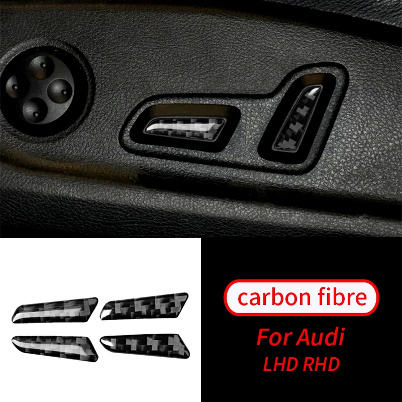 For Audi A4 B9 A5 17-19 Real Carbon Fiber Car Interior Seat Adjuster Panel Decor Decorative Auto Accessories
For Audi A4 B9 A5 17-19 Real Carbon Fiber Car Interior Seat Adjuster Panel Decor Decorative Auto Accessories