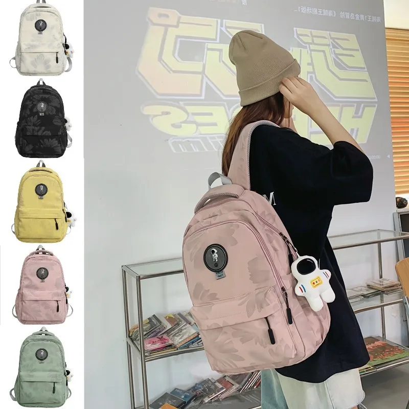 Женский однотонный рюкзак, повседневная дорожная сумка с несколькими карманами для женщин, школьный ранец для девочек-подростков 
Женский однотонный рюкзак, повседневная дорожная сумка с несколькими карманами для женщин, школьный ранец для девочек-подростков