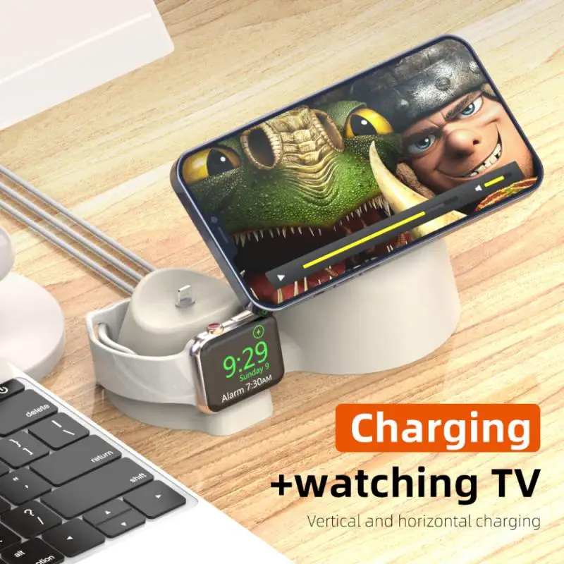 3 в 1, силиконовая подставка для беспроводного зарядного устройства, 160 г
3 в 1, силиконовая подставка для беспроводного зарядного устройства, 160 г