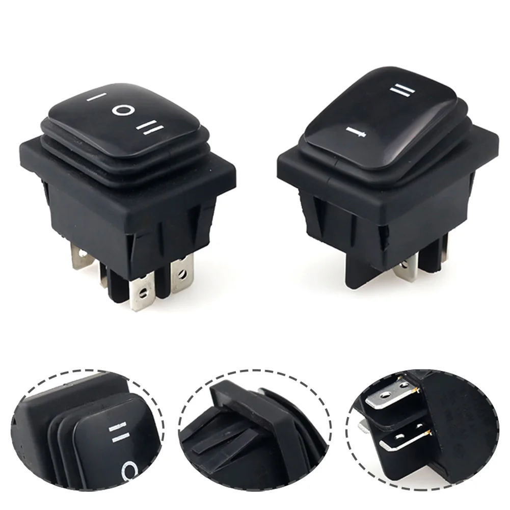 2pcs Waterproof Rocker Switch All Black And Silver Dots 6 Feet 3 Files + 6 Feet 2 Files Siamese Waterproof Rocker Power Switch
2pcs Waterproof Rocker Switch All Black And Silver Dots 6 Feet 3 Files + 6 Feet 2 Files Siamese Waterproof Rocker Power Switch