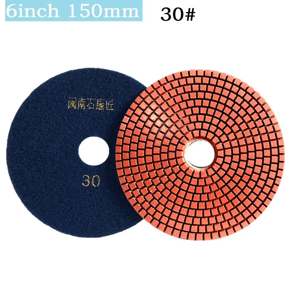 6 Inch 150mm Dry/wet Diamond Polishing Pads Flexible Grinding Discs For Granite Stone Concrete Marble Polishing Grinding Discs
6 Inch 150mm Dry/wet Diamond Polishing Pads Flexible Grinding Discs For Granite Stone Concrete Marble Polishing Grinding Discs