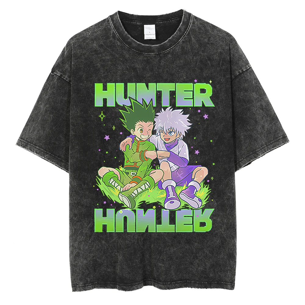 Футболка мужская с принтом Hunter x Hunter, винтажная тенниска в стиле хип-хоп, хлопковая майка с коротким рукавом в стиле Харадзюку, лето
Футболка мужская с принтом Hunter x Hunter, винтажная тенниска в стиле хип-хоп, хлопковая майка с коротким рукавом в стиле Харадзюку, лето