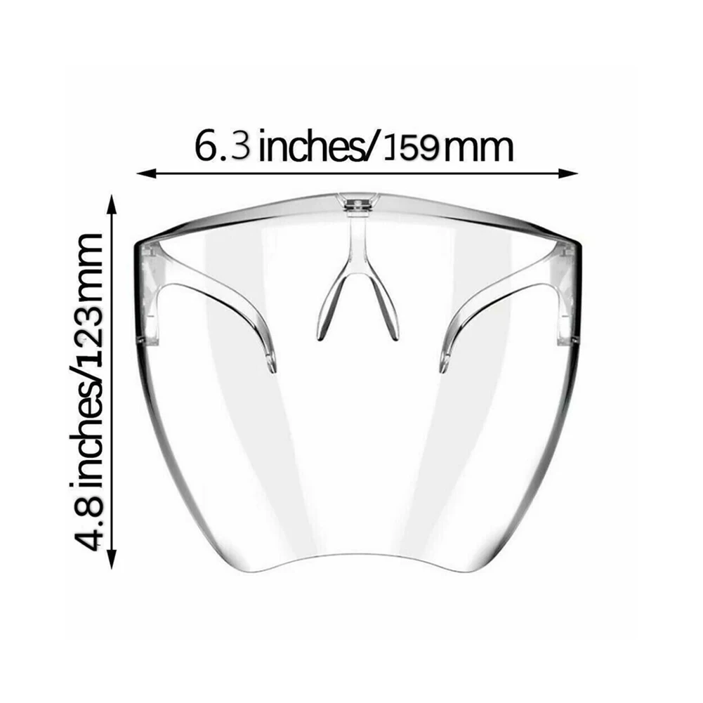 Safety Transparent Full Faceshield Reusable Dustproof Anti-fog Mask HD Safety Glasses Outdoor Protection Mask
Safety Transparent Full Faceshield Reusable Dustproof Anti-fog Mask HD Safety Glasses Outdoor Protection Mask
