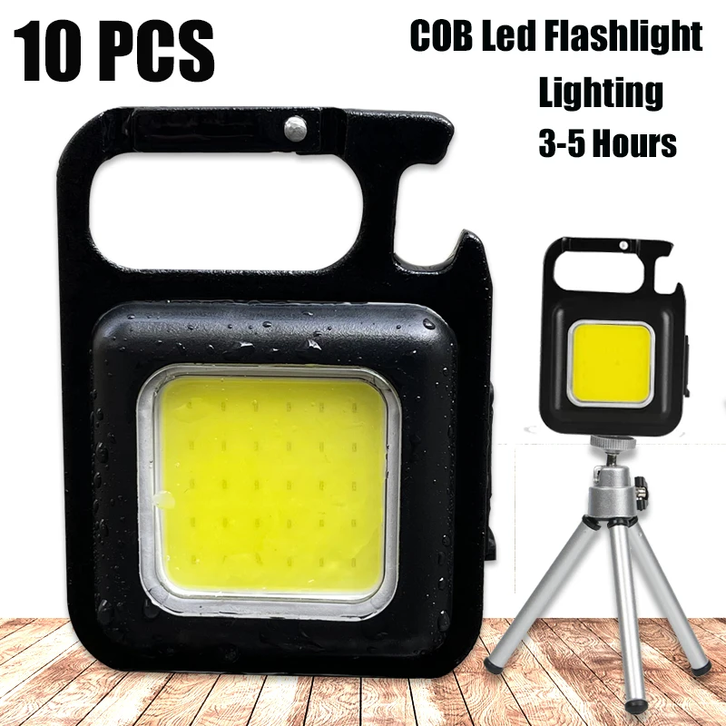 10PCS Mini Led Cob Work Light Usb Rechargeable Flashlight Portable Pocket Keychain Lamp For Outdoor Emergency Camping Corkscrew
10PCS Mini Led Cob Work Light Usb Rechargeable Flashlight Portable Pocket Keychain Lamp For Outdoor Emergency Camping Corkscrew