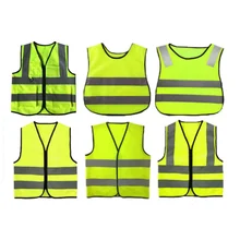 Kids Safety Vest High Visability Jacket for School Children Sanitation Worker Fitness Equipment Accessories