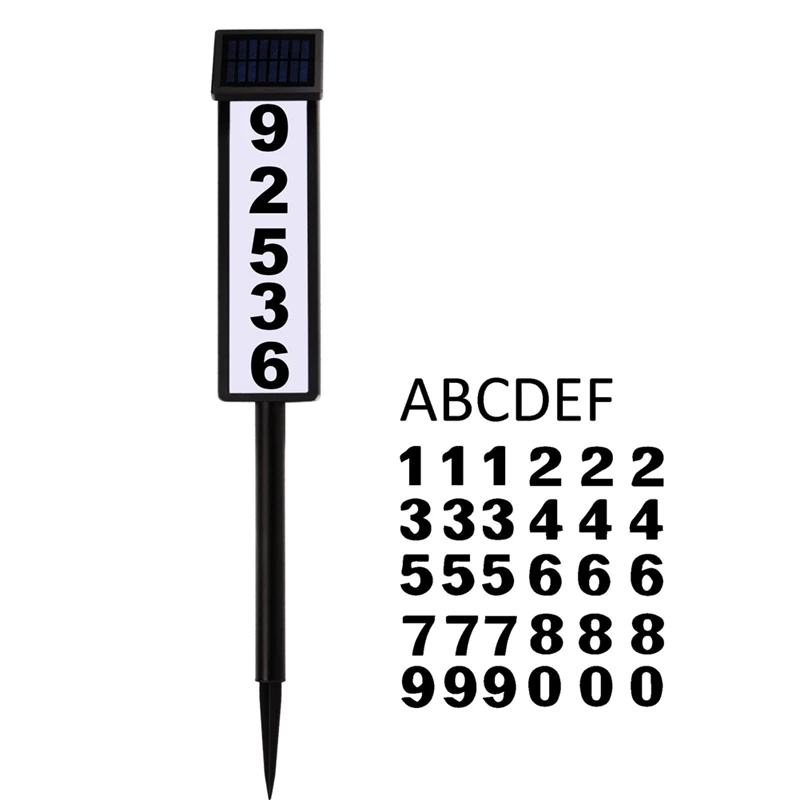 House Numbers Address Sign LED Light Solar Light Lighted Up Address Plaques Solar Powered 0-9 A-F
House Numbers Address Sign LED Light Solar Light Lighted Up Address Plaques Solar Powered 0-9 A-F