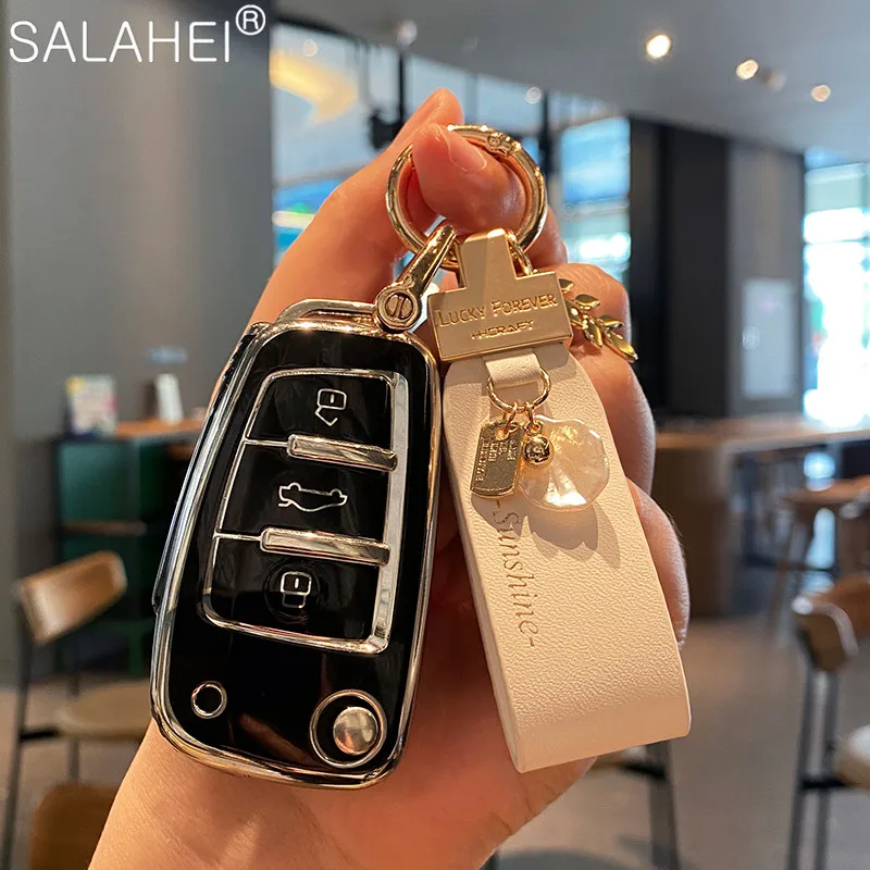 TPU Car Remote Smart Key Cover Case Shell For Audi A3 A4 A5 C5 C6 8L 8P B6 B7 B8 C6 RS3 Q3 Q7 TT 8L 8V S3 Keychain Accessories
TPU Car Remote Smart Key Cover Case Shell For Audi A3 A4 A5 C5 C6 8L 8P B6 B7 B8 C6 RS3 Q3 Q7 TT 8L 8V S3 Keychain Accessories