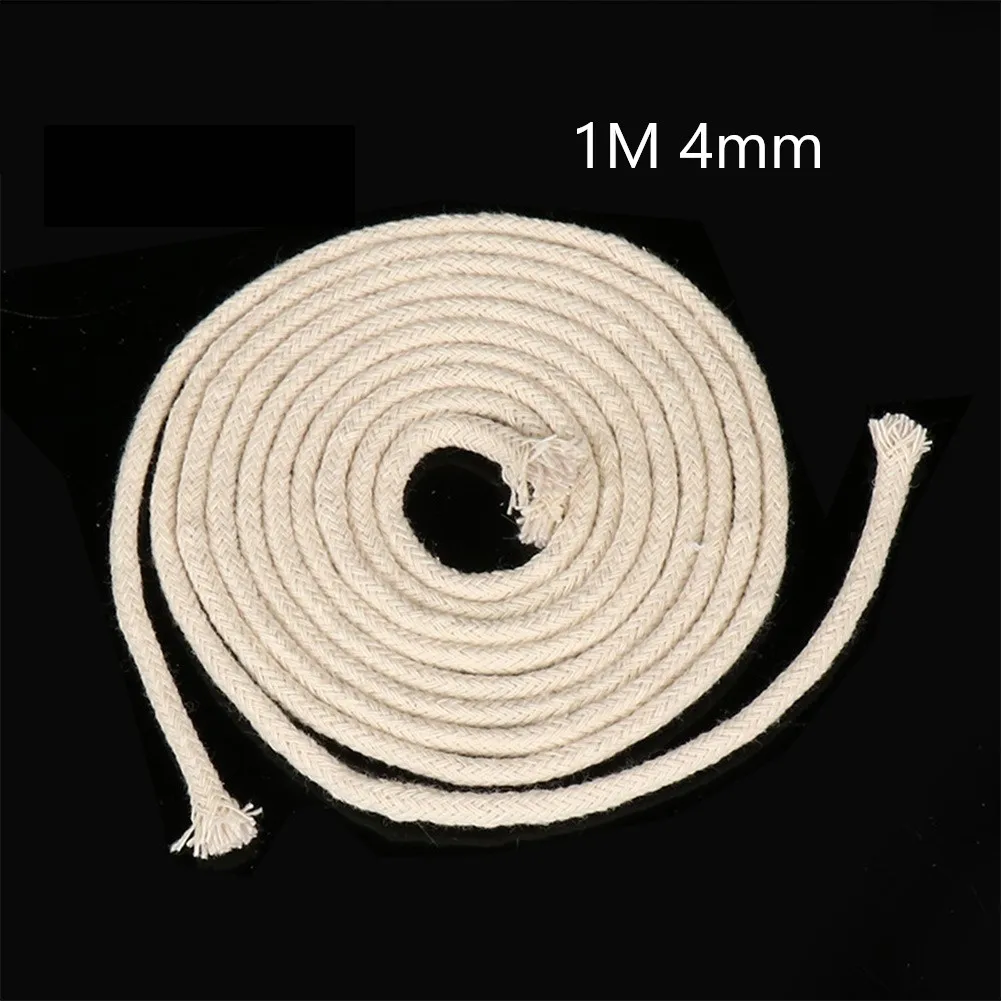 

1M Long Cotton Wick Burner Alcohol Wick Rope Candle Burner For Kerosene Oil Alcohol Lamp Torch Wine Bottle Wicks Accessories