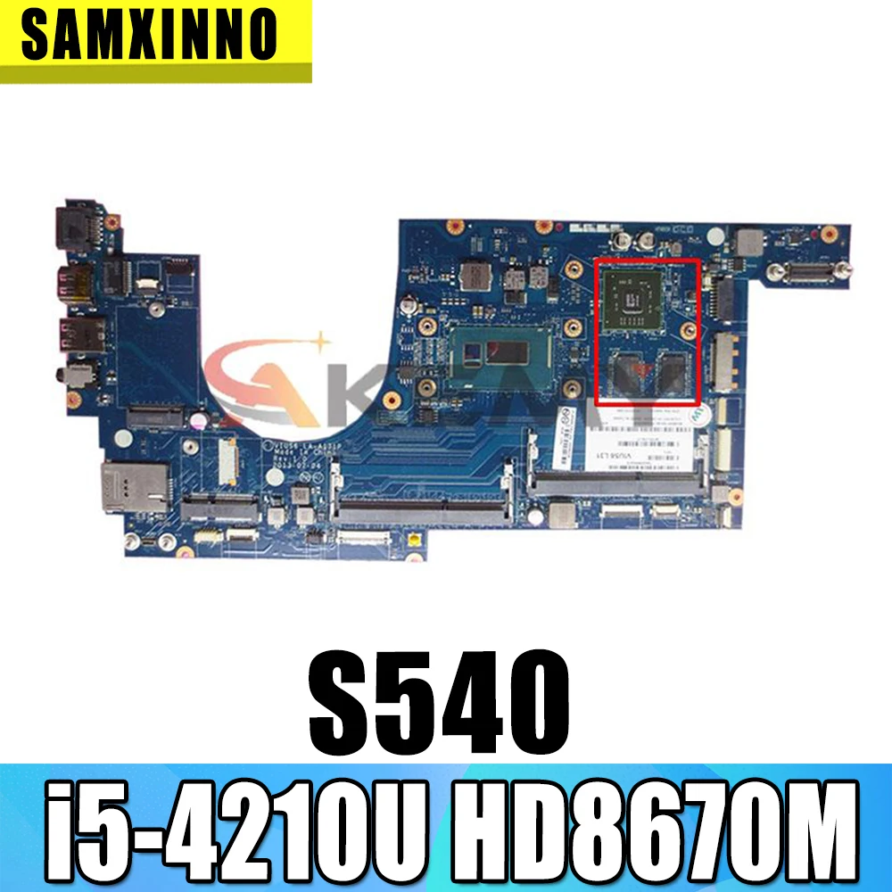 LA-A171P для Lenovo Thinkpad S540 материнская плата для ноутбука CPU i5 -4210U GPU HD8670M 2G DDR3 100% работает
LA-A171P для Lenovo Thinkpad S540 материнская плата для ноутбука CPU i5 -4210U GPU HD8670M 2G DDR3 100% работает