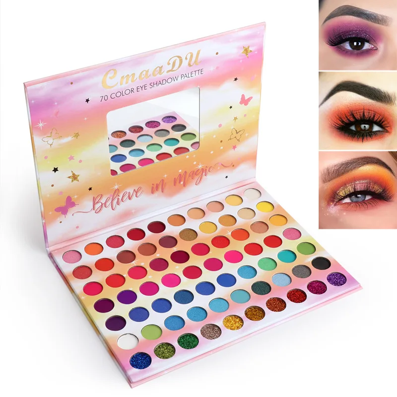 Professional CmaaDU 70 Colors Eyeshadow Palette Eye Shadow Palette Matte Shimmer Glitter Makeup Pigment Eyeshadow maquillaje
Professional CmaaDU 70 Colors Eyeshadow Palette Eye Shadow Palette Matte Shimmer Glitter Makeup Pigment Eyeshadow maquillaje