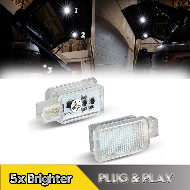 For Land Rover Range Rover Sport L494 L405 Defender L663 2x LED Door Courtesy Footwell Lights Trunk Luggage Welcome Lamps
For Land Rover Range Rover Sport L494 L405 Defender L663 2x LED Door Courtesy Footwell Lights Trunk Luggage Welcome Lamps