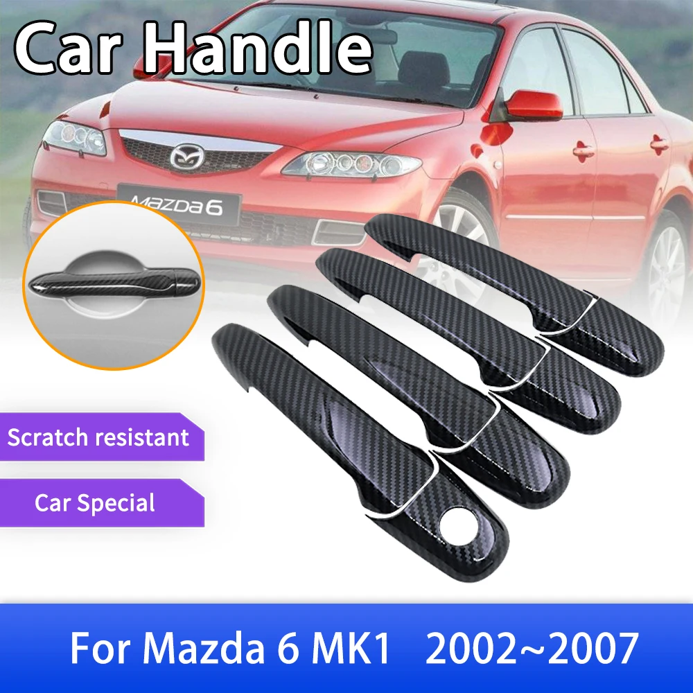 Carbon Fiber Door Handle Cover Trim Sticker for Mazda 6 Mazda6 GG1 Atenza 2002 2003 2004 2005 2006 2007 Car Protects Accessories
Carbon Fiber Door Handle Cover Trim Sticker for Mazda 6 Mazda6 GG1 Atenza 2002 2003 2004 2005 2006 2007 Car Protects Accessories