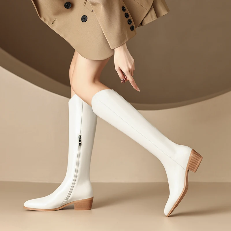 Retro Autumn Winter White Knee High Boots Women Plus Size 41 42 Comfy Walking Female Western Cowboy Boot Cowgirl Shoes Footwear
Retro Autumn Winter White Knee High Boots Women Plus Size 41 42 Comfy Walking Female Western Cowboy Boot Cowgirl Shoes Footwear
