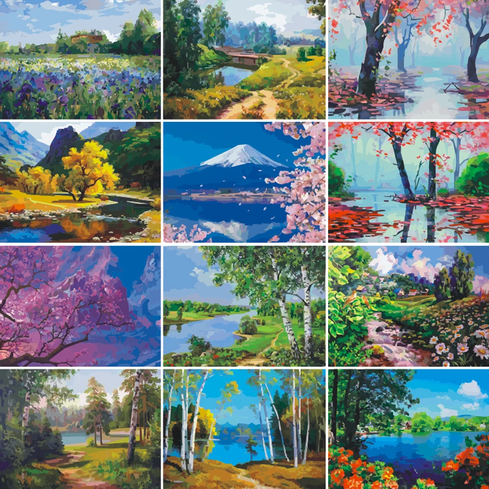 DIY Paint By Number Tree Lake for Adults Kids On Canvas Kit Scenery Draw Color Acrylic Oil Painting Art Pictures Gift Home Decor
DIY Paint By Number Tree Lake for Adults Kids On Canvas Kit Scenery Draw Color Acrylic Oil Painting Art Pictures Gift Home Decor