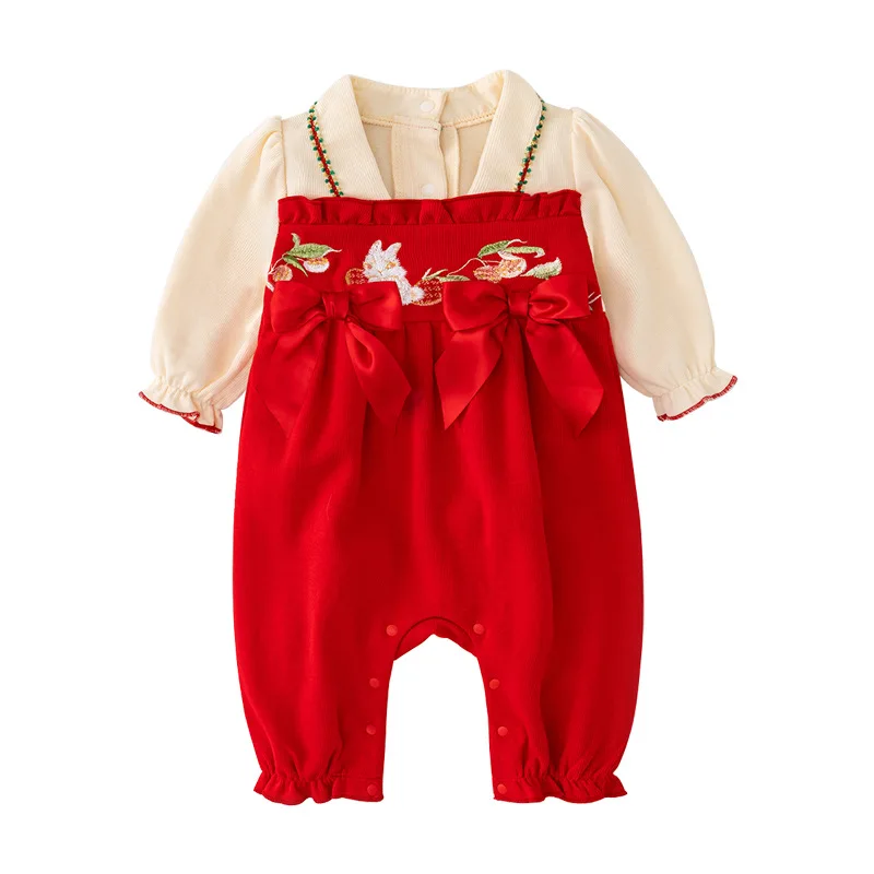 Spring and Autumn Hanfu Children's Clothing Baby Clothes Baby Girl One-Pieces Chinese Style Outing Kids Romper Infant Jumpsuit
Spring and Autumn Hanfu Children's Clothing Baby Clothes Baby Girl One-Pieces Chinese Style Outing Kids Romper Infant Jumpsuit