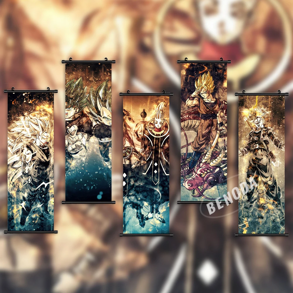 Wall Art Dragon Ball Canvas Paintings SonGohan Modular Pictures Poster Vegeta Hanging Scrolls Home Decoration For Living Room
Wall Art Dragon Ball Canvas Paintings SonGohan Modular Pictures Poster Vegeta Hanging Scrolls Home Decoration For Living Room