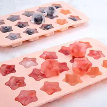 Silicone Chocolate Mold Jello Ice Cube Trays Non Stick BPA Free Hearts Stars Shells Gummy Mold