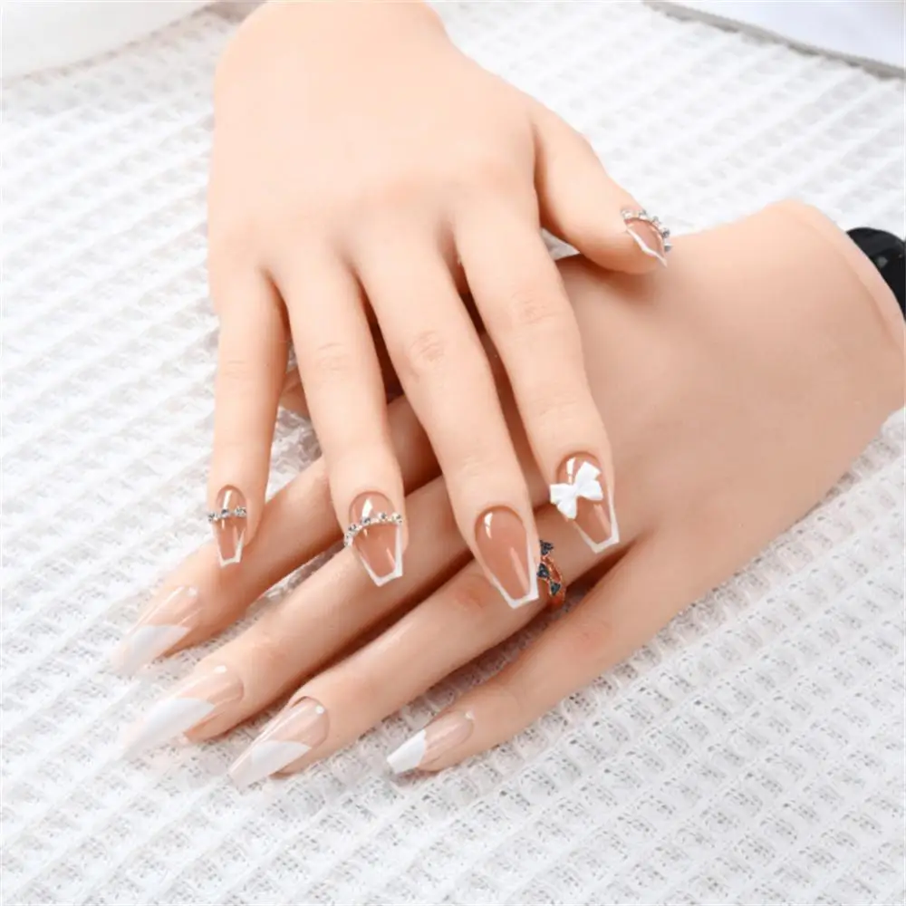 Practice Hand With Silicone Flexible Finger Adjustment Display With Holder DIY Manicure Showing Shelf Nails Art Accessories
Practice Hand With Silicone Flexible Finger Adjustment Display With Holder DIY Manicure Showing Shelf Nails Art Accessories