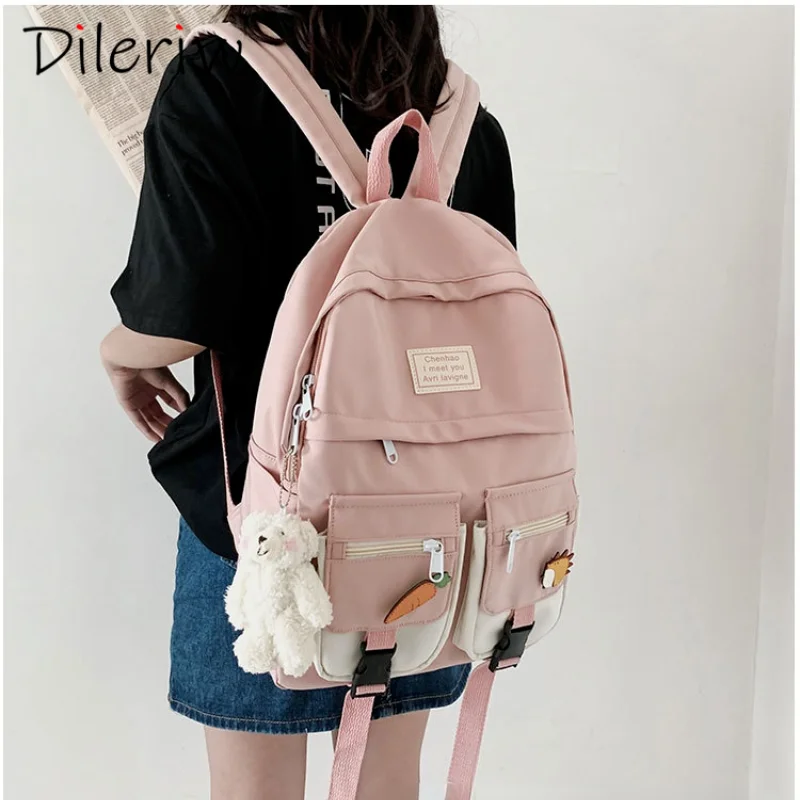 Cute Candy Colored Backpack Multi Compartment Multifunctional Portable Buckle Bag Tablet Computer Universal Zipper Handbag
Cute Candy Colored Backpack Multi Compartment Multifunctional Portable Buckle Bag Tablet Computer Universal Zipper Handbag