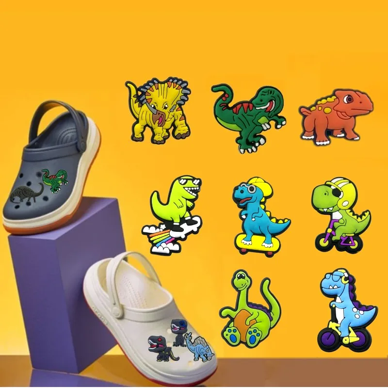 1pcs Novel Dinosaur Croc Charm PVC Shoe Charm Accessories Triceratops Clog Charm Tyrannosaurus Rex Ornaments for Garden Sandals
1pcs Novel Dinosaur Croc Charm PVC Shoe Charm Accessories Triceratops Clog Charm Tyrannosaurus Rex Ornaments for Garden Sandals