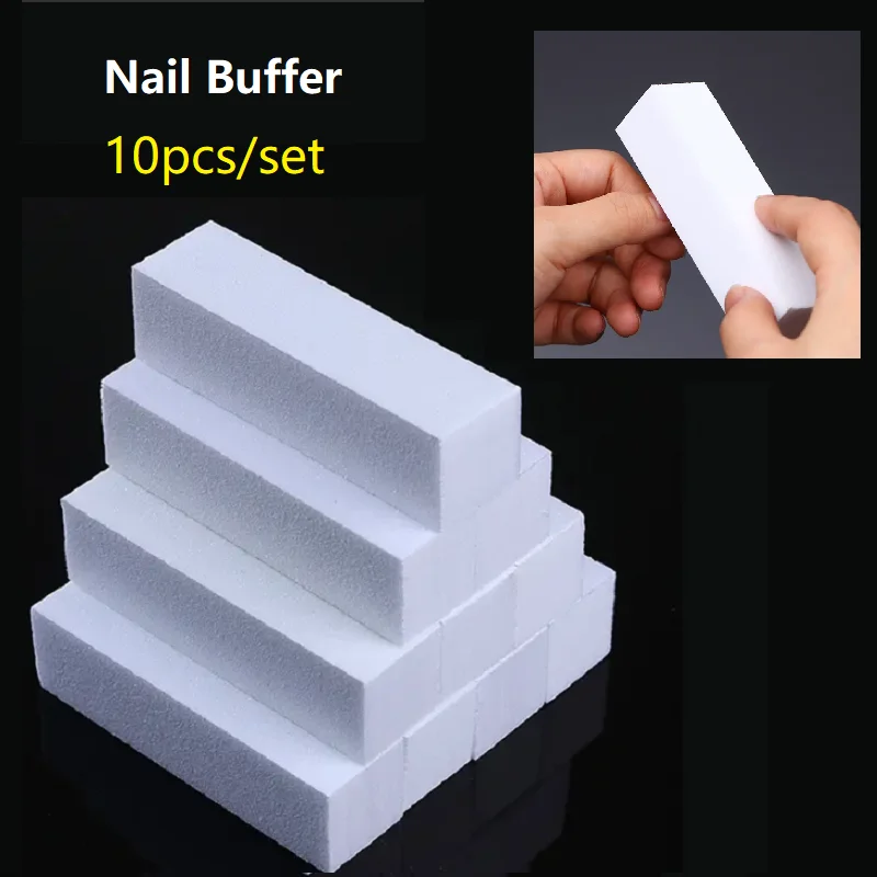 

Accessory 10pcs Grind Nail Polisher Buffing Pedicure Tool Buffer Polishing Manicure Nail Care Block Sanding Art Sponge File Nail