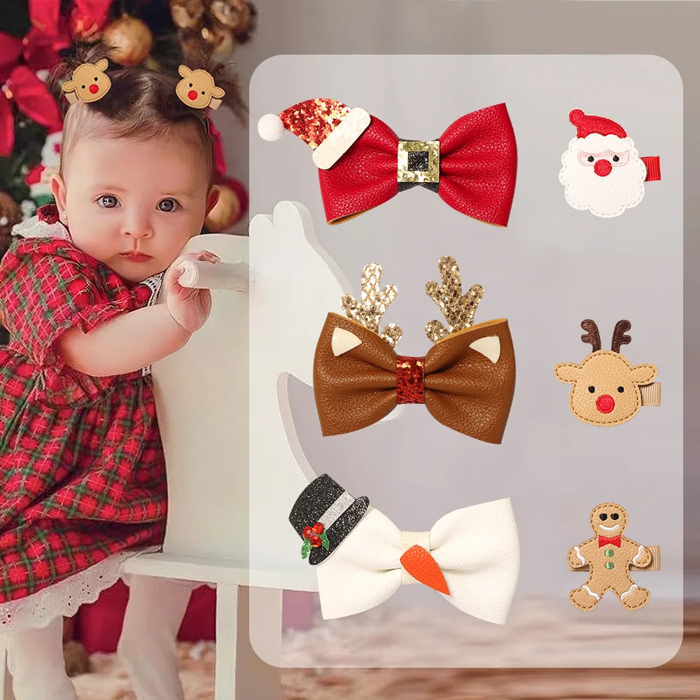 1PCS Christmas Hairpins Girls Hair Accessories Xmas Bow Hair Clip Kids Festival Gifts New Cute Antler Santa Claus Hairclips
1PCS Christmas Hairpins Girls Hair Accessories Xmas Bow Hair Clip Kids Festival Gifts New Cute Antler Santa Claus Hairclips