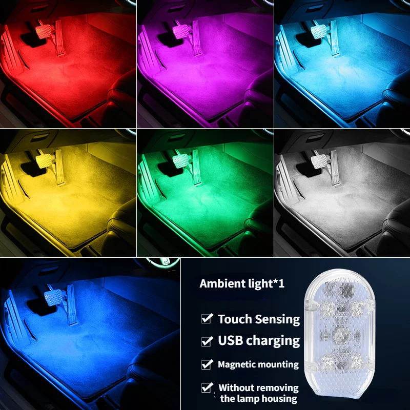 Touch-sensitive USB LED Car Ambient Light Lighting Multifunctional Reading Light Car Interior Decorative Lights
Touch-sensitive USB LED Car Ambient Light Lighting Multifunctional Reading Light Car Interior Decorative Lights