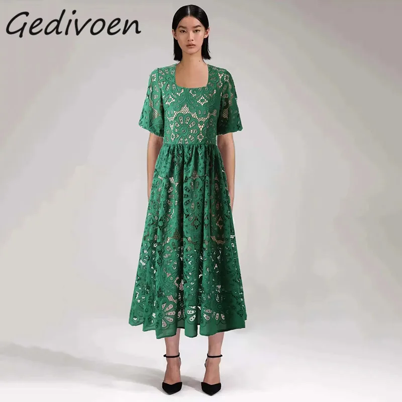 Летнее модное дизайнерское винтажное платье Gedivoen, женское кружевное платье миди с квадратным вырезом и вышивкой, праздничное платье с рюшами
Летнее модное дизайнерское винтажное платье Gedivoen, женское кружевное платье миди с квадратным вырезом и вышивкой, праздничное платье с рюшами