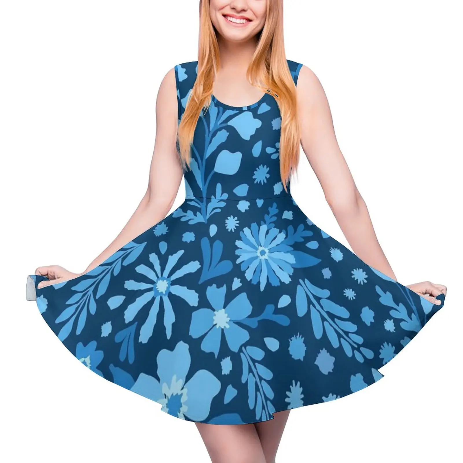 Платье без рукавов в стиле бохо, с цветочным принтом
Платье без рукавов в стиле бохо, с цветочным принтом