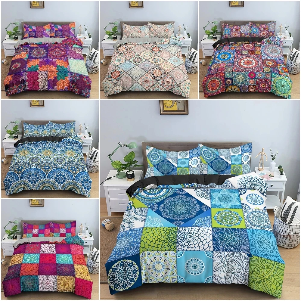 Bohemian Mandala Bedding Set Duvet Cover With Pillowcase 3Pcs Soft Quilt Covers For Bedroom Home Twin Double Textile
Bohemian Mandala Bedding Set Duvet Cover With Pillowcase 3Pcs Soft Quilt Covers For Bedroom Home Twin Double Textile
