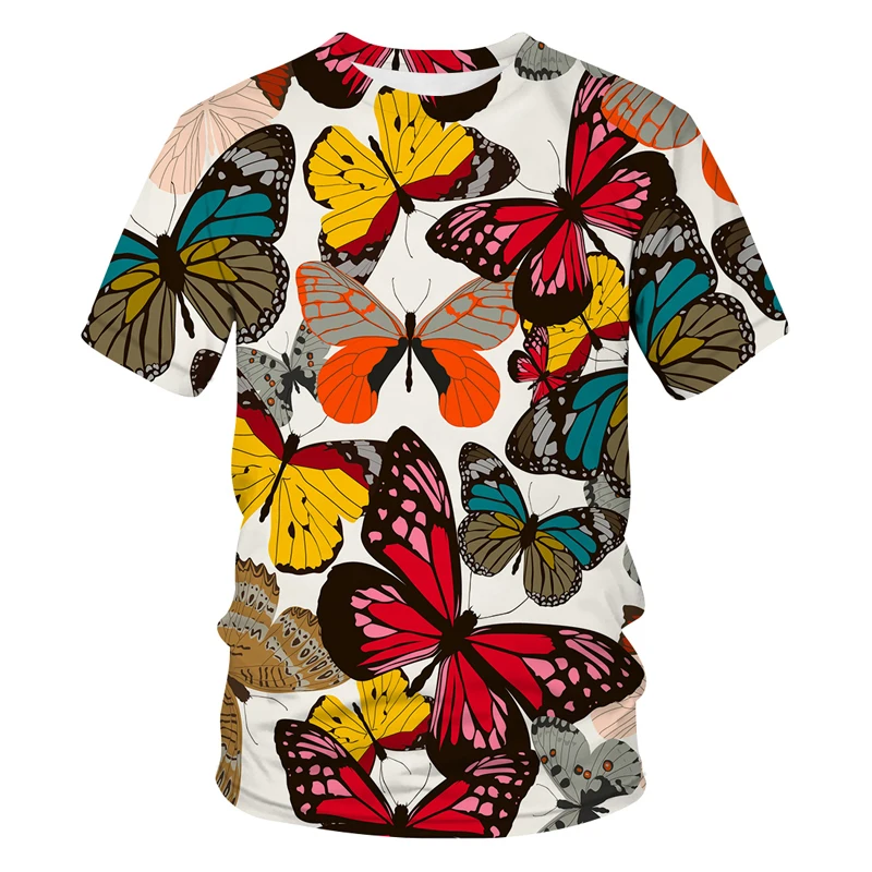 2022 Summer Men's Cartoon Butterfly 3D Printing T-Shirt Men's Harajuku Short Sleeve Fashion High Quality Animal Unisex Oversized
2022 Summer Men's Cartoon Butterfly 3D Printing T-Shirt Men's Harajuku Short Sleeve Fashion High Quality Animal Unisex Oversized